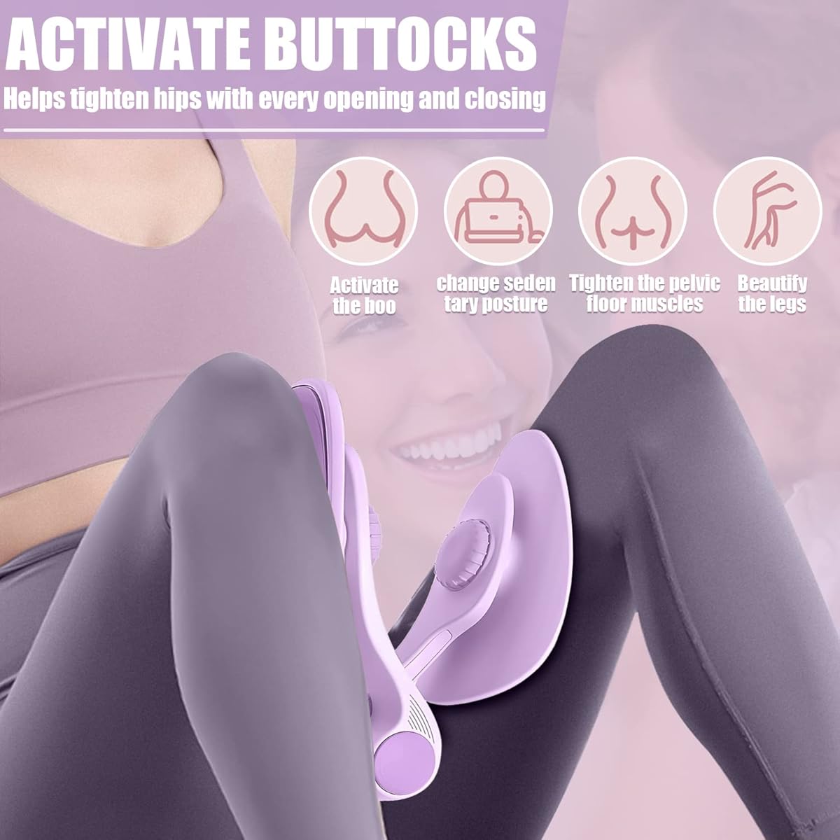 4-in-1 Thigh Master Pro - Thigh, Arm, Hip & Core Toning Device for Women
