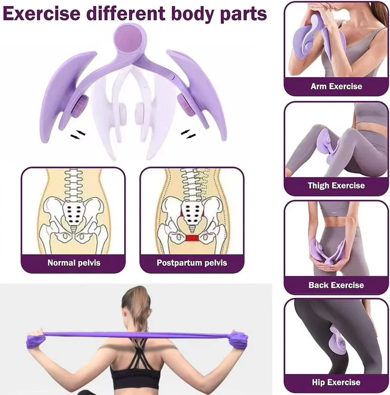 4-in-1 Thigh Master Pro - Thigh, Arm, Hip & Core Toning Device for Women